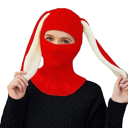 WELLDOER Balaclava Gehäkelte Mütze Mütze Requisiten Ohrkappe Cosplay – Halloween Party