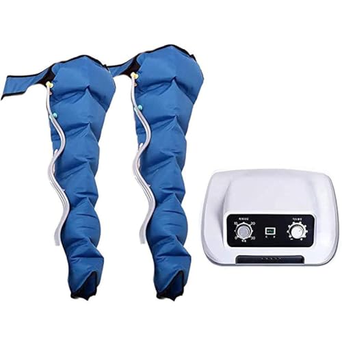 Bein- Und Fußmassagegerät, Fuß Und Wadenmassagegerät Zur Durchblutung Und Schmerzlinderung, Beinmassagegerät für die Zirkulation, Kompressionsstiefel Zur Erholung Nach Training Und Tr(Color:Arme+Blau)