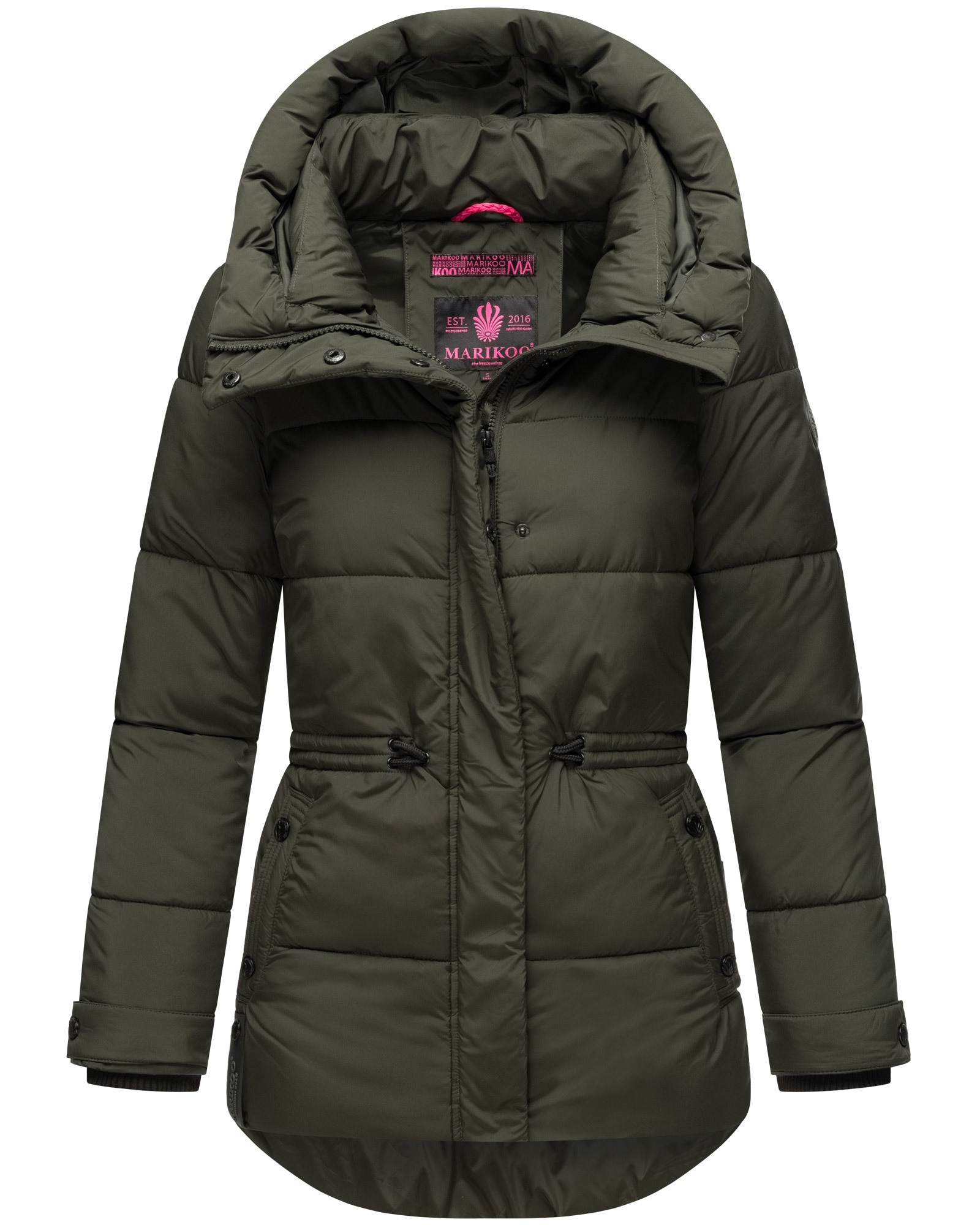 Marikoo Winterjacke "Akumaa", mit tailliertem Schnitt