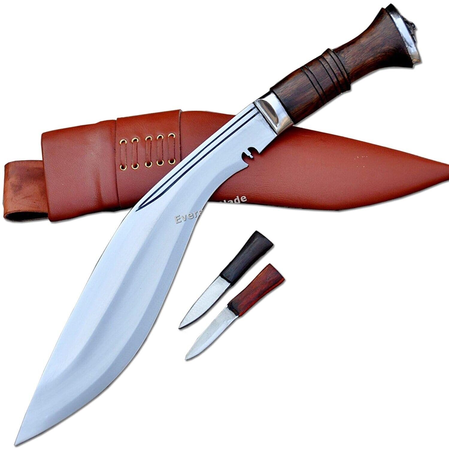 THE NEPAL 33 cm langes traditionelles Angkhola Kukri-Gurkha Khukuri Messer-Messer-geschmiedet-gehärtetes-Historisches Kukri-Messer