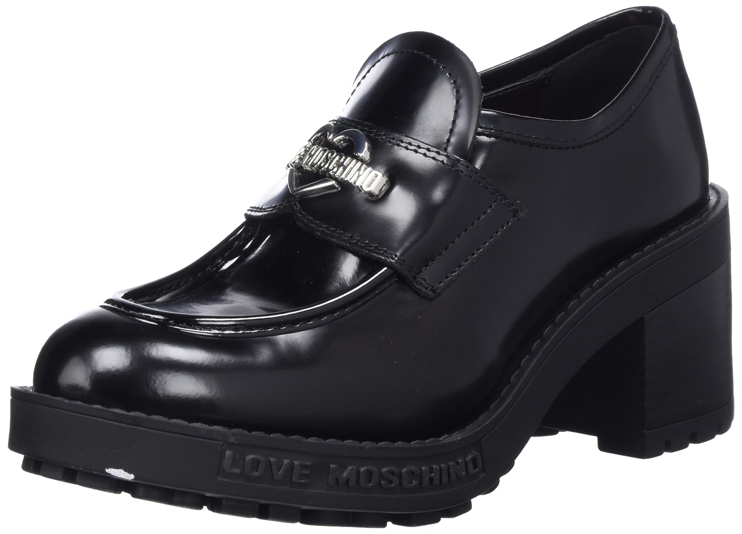 Love Moschino Damen Scarpad.quad70 VIT.abrasiv Schuhe, Schwarz, 38 EU