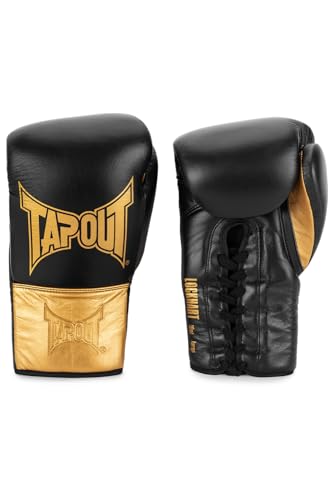 Tapout Boxhandschuhe aus Leder (1 Paar) Lockhart, Black/Gold, 10 oz R, 960011