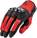 Acerbis Ramsey My Vented Motorrad Handschuhe (Red,M)