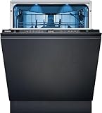 Siemens SN85TX00CE iQ500 Geschirrspüler Vollintegriert, 60 cm breit, Besteckschublade, glassZone schonende Reinigung Ihrer Gläser, varioSpeed Plus der Spül-Turbo, emotionLight