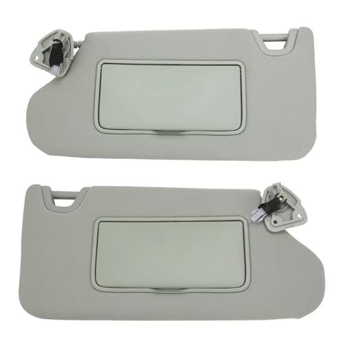 Sonnenschutz Sonnenblende Mit Licht Für Nissan Für Altima 2013-2018 96401-3TA2A Sonnenblende Sonnenschirm Panel Fahrer Beifahrerseite Sonnenschutzdach Auto Sonnenschutz(Grey 1 Set)