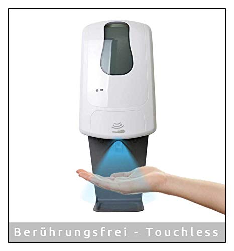 MyMAXXI | Desinfektionsmittelspender 1000ml Q inkl. 6 x 1L Desinfektionsmittel Sensor automatisch Wandmontage | touchless Disinfection | Händedesinfektion Spender Desinfektion Hand Hygienespender