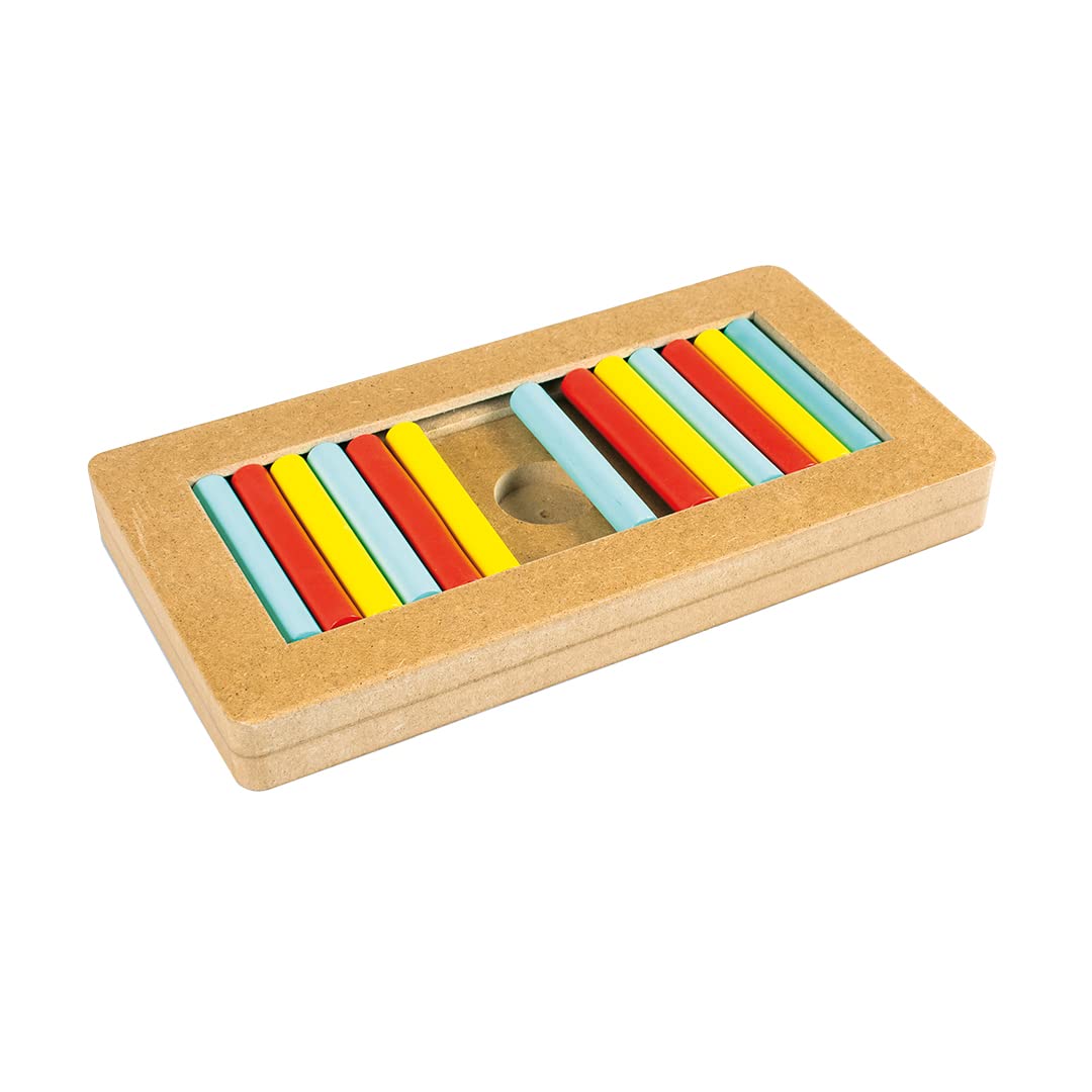 duvoplus, Slide `n Snack Spiel- und Leckerli-Puzzle – rechteckig, 28,5 x 15 x 3 cm, Füllen Sie die Öffnungen, ermöglicht es, Langeweile zu bekämpfen, hält das Gehirn und den Körper in Aktivität