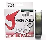 DAIWA – Tresse Daiwa J Braid X8 300m - 0,16mm - 9Kg - Verte