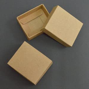 10 Stück Kraftkarton Box Verpackung Vintage große Geschenkbox Papier mit Deckel handgefertigte große Verpackung Süßigkeiten Geschenktüten Verpackung Zubehör-Kraft,18x12x4cm,10 Stück pro Packung