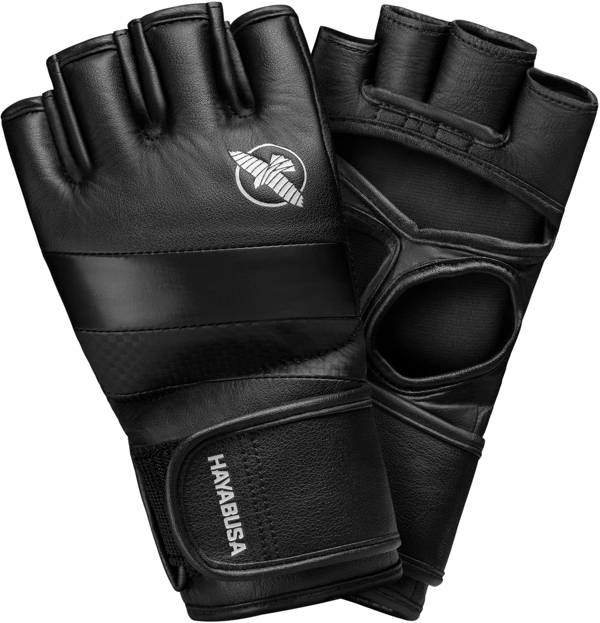 Hayabusa T3 4oz MMA Handschuhe. Ideal für Kampf, Sparring oder Schlag - Schwarz, Größe M