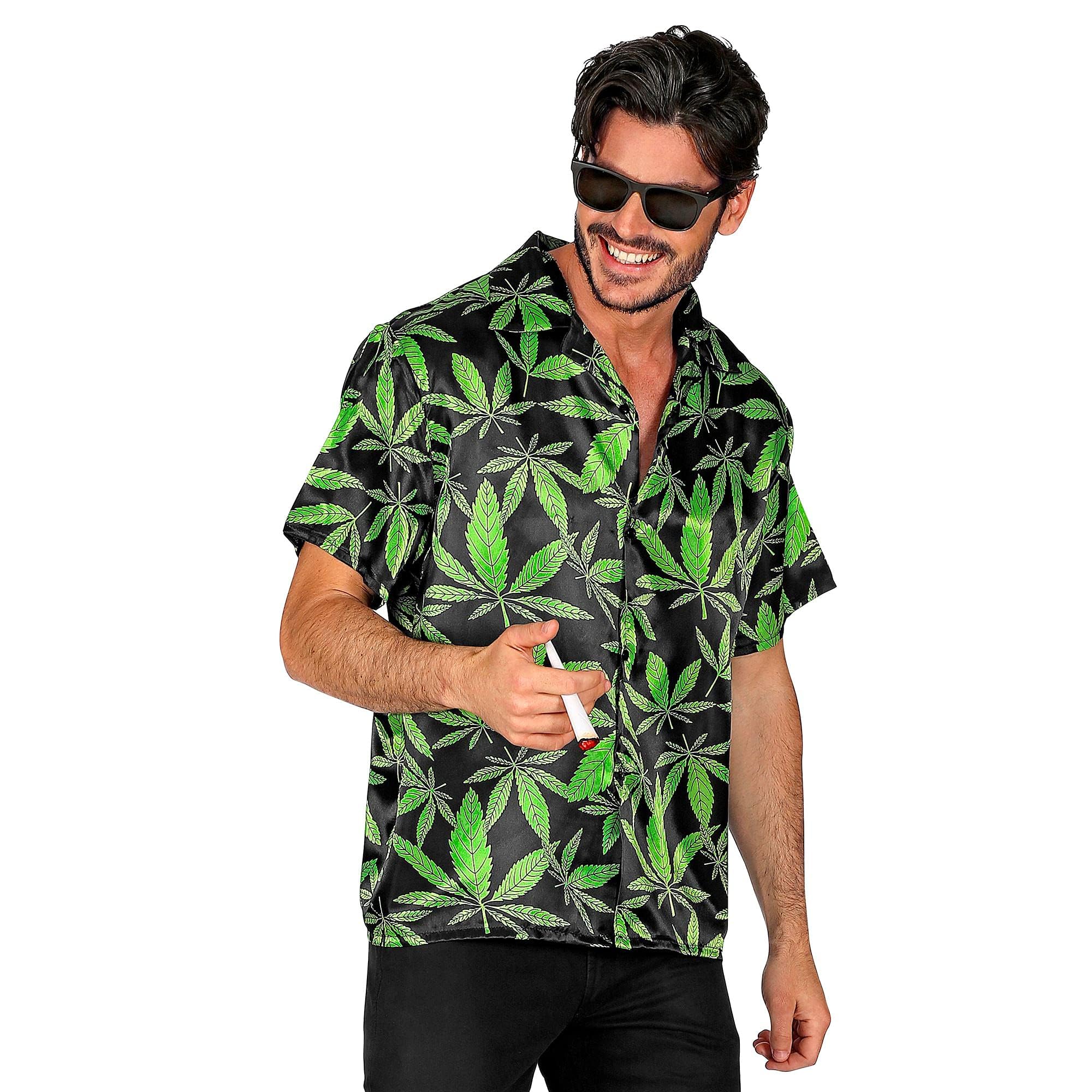 Widmann - Ganja Style Shirt, Hemd, Jamaikaner, Rastaman, Reggae, Karneval, Mottoparty