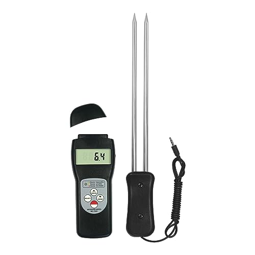 Feuchtigkeitsmesser MC-7825G Digitales Getreide-Feuchtigkeitsmessgerät, Tester, Bereich 7–30% Reis, Weizen, Mais, Soja, Reis, Kaffeebohnen usw. 36 Getreidearten Feuchtigkeitsmesser