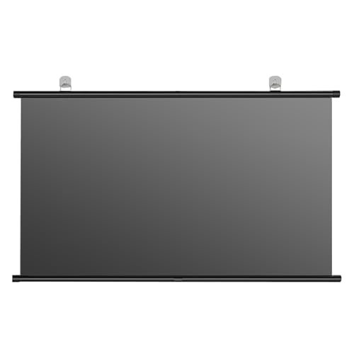 Anti-Falten Projektionsleinwand aus Metall, 60"/72" wandmontierte, Manuell Aufrollbare Leinwand Beamer, unterstützt doppelseitige Projektion für Heimkino, Garten, Außenbereich, Innenbereich(HD anti-li