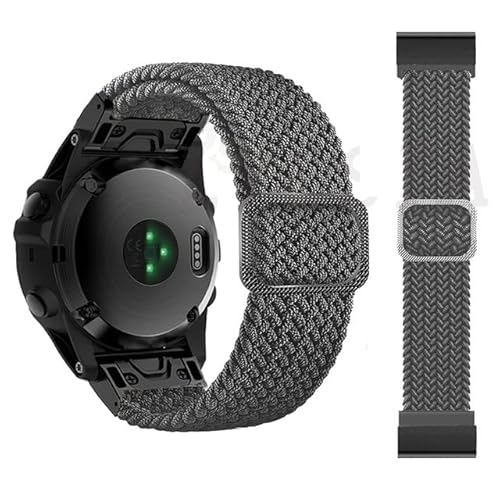 OPKDE Sport-Nylon-Armband für Garmin Fenix 6X 6 Pro 5X 5 7X 7 3HR Forerunner 935 Smart Watch, Schnellverschluss-Armband 26 mm 22 mm, 26mm Fenix 7X, Achat