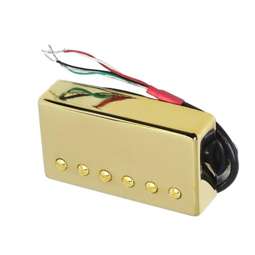 1PC Humbucker Gold Pickup Elektrische Gitarre Ersatzteile Kupfer-nickel Legierung Grundplatte Single-Coil-Tonabnehmer (Color : Neck)