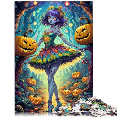 Puzzle für Halloween-Ballett, 1000 Teile, Holzpuzzle, jedes Teil ist einzigartig – anspruchsvolles, unterhaltsames Spiel für die ganze Familie, 1000 Teile (50 x 75 cm)