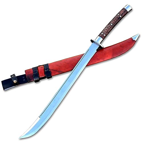 60 cm Lange Klinge Dao Schwert-Handgeschmiedetes Schwert-Machete-Blattfederschwert-Echtes funktionierendes Schwert-Historisches Schwert-Sammlerschwert