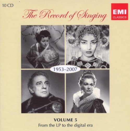 The Record of Singing, Vol. 5: 1953-2007 - From the LP to the Digital Era by unknown Box set edition (2009) Audio CD