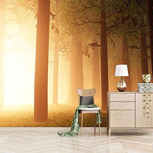 Winterliche Waldlandschaft 3D Tapeten Wanddekoration Fototapete Sofas Wohnzimmer Wandbild Schlafzimmer-430cm×300cm