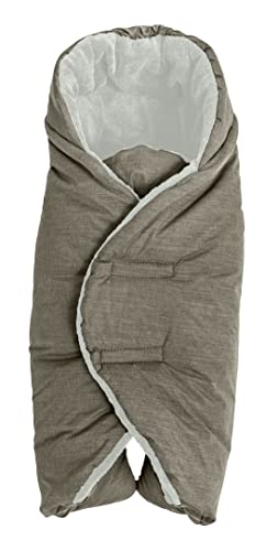 Altabebe AL2008P-76 Winterfußsack für Babyschale und Autositz, hellgrau/whitewash, grau 500 g