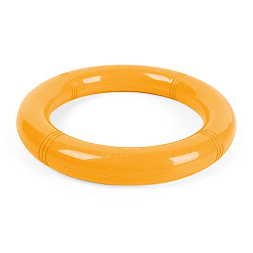 BFVAKBKYT Gymnastik Ringe,Suspension Trainer System, 1 Paar = 2 Stück 19,5 cm Kunststoff Fitness Gymanstic Kreis Ring Morgen Übung for Kindegarten Kinder Ring(Yellow)