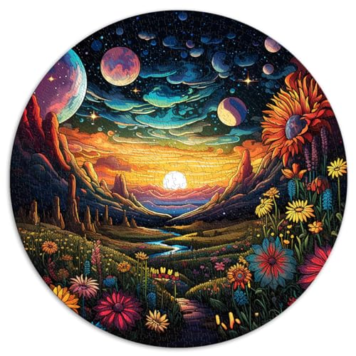 Puzzle für Celestial Garden, 1000 Teile, für Erwachsene, 26,5 x 26,5 Zoll, Lernspiele, Geburtstagsgeschenk, Geschenke für oder, Wandkunst