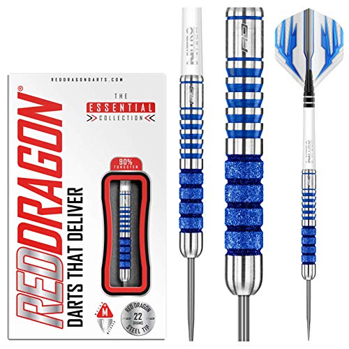 RED DRAGON Colin Lloyd Diamond 22g Tungsten Darts mit Flights und Schäfte