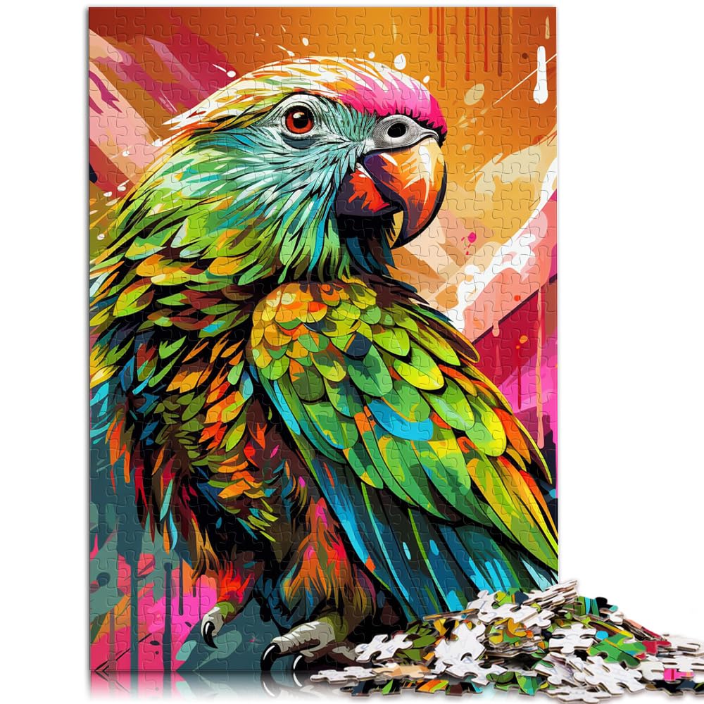 Puzzles für Tiere, Vögel, Papageien, Puzzles 1000 Teile, Holzpuzzles, Spielzeugpuzzles, Lernspiele, Stressabbau-Puzzles 1000 Teile (50 x 75 cm)