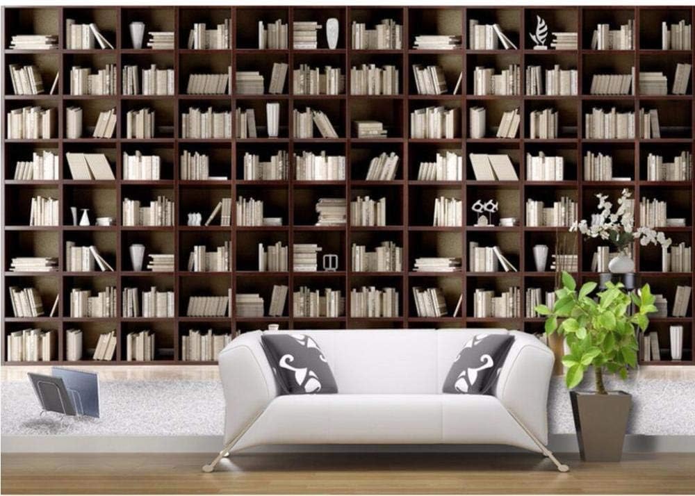 Einfaches Bücherregal Aus Holz 3D Tapete Poster Restaurant Schlafzimmer Wohnzimmer Sofa TV Dekorative Wand-350cm×256cm