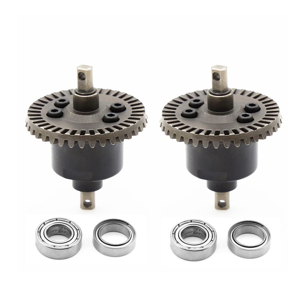 Yunnaty 2 StüCke Vorne Hinten Differential mit Lager für Slash VXL Stampede 1/10 RC Auto Upgrade Teile