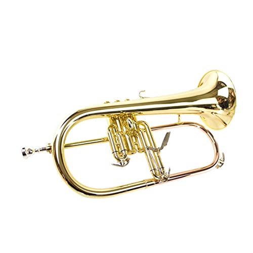 Trompeten Professionelle Leistung Von Drei Schlüssigem Trompeteninstrument In Der Wohnung Trompete aus Messing (Color : Gold)