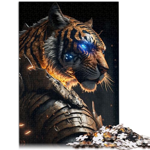 Puzzle Future Tiger für Erwachsene, 1000-teiliges Puzzle, Holzpuzzle, Spielzeug, Puzzle, Lernspiele, Stressabbau-Puzzle, 1000 Teile (50 x 75 cm)