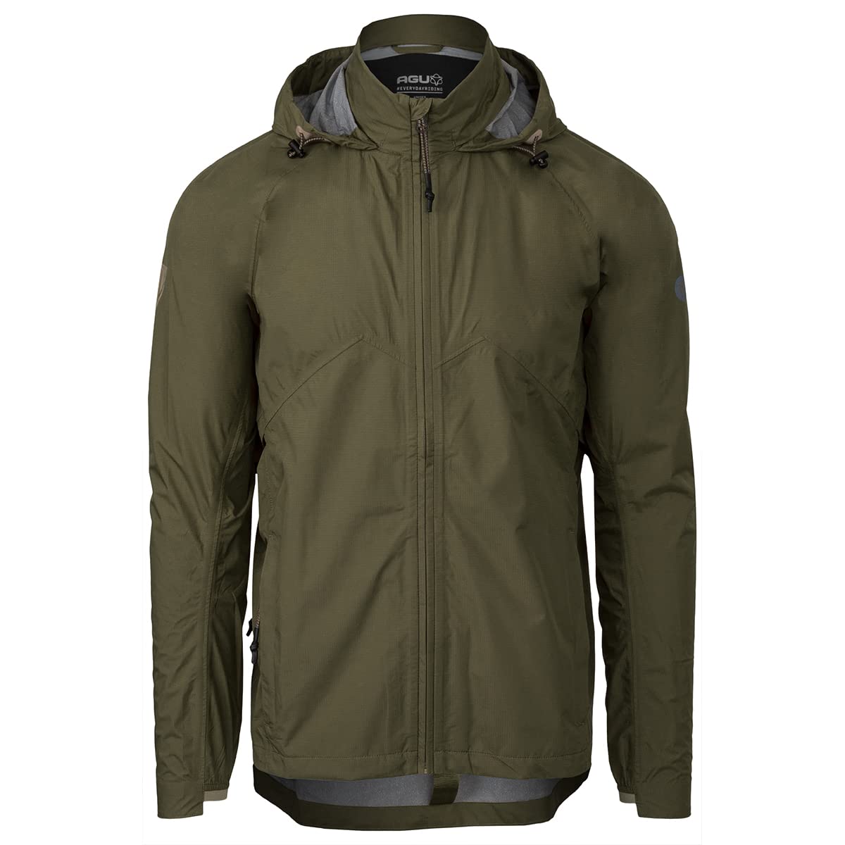 AGU Unisex-Adult Verde Militare Giacca Compact Rain Venture, XL