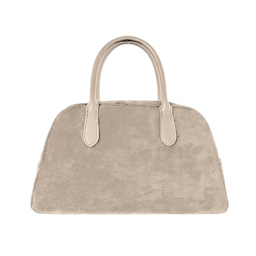 ohodhmnu Damen-Tragetasche, stilvolle und praktische Handtasche für Herbst und Winter, komfortabel, geräumiger Innenraum, perfekt für Büro, Einkaufen und Verabredungen, aprikose, With pendant