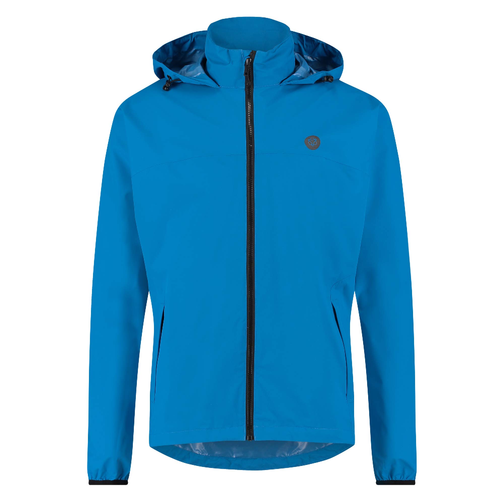 AGU GO Essential Regenjacke Damen & Herren, Fahrradjacke Wasserdicht & Winddicht, Atmungsaktiv, Reflektierend, Unisex, L, Blue