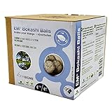 Moutta | EM® Bokashi Balls 4 Stück | Teichkugeln | Verringert Schlamm durch mikrobielle Wirkung