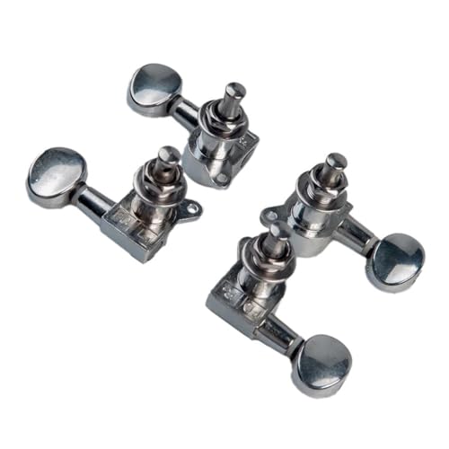 Strings Tuning Pegs Mechaniken Für Gitarre 4-saitige Gitarrenkopf-Ukulele-Teile, langlebiger Stimmnagel-Saiten-Tuner 2L2R (Color : 5 SETS)