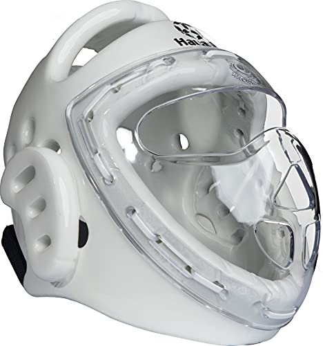 Hayashi Kopfschutz mit Maske - Weiss, Gr. S