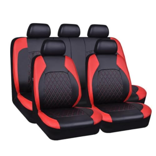 BEROZA Autositzbezüge, für Dacia Duster 2.Gen 1.Gen HM HS 2010-2023 5-Sitze Ledersitzbezüge Allwetter wasserdichtes Komfortabler Autositzbezug Full Set Sitzbezüge,C