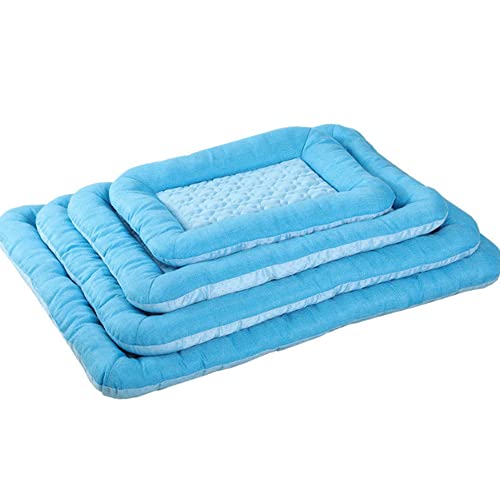 ZESLIV Schlafmatte Kühlmatte für Hunde Katzen Cooling Pad Bed Ice Silk Bed Pet Kühlmatte Haustier Hund Sommer