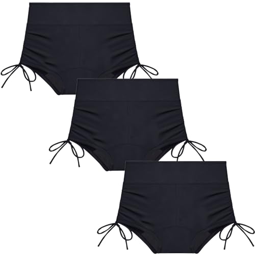 3pcs Bademode Zum Schwimmen Zeichenfolge, PeriodenunterschwäSche Starke Blutung Spurlos, Inkontinenz Slip Damen Perioden Hohe Taille