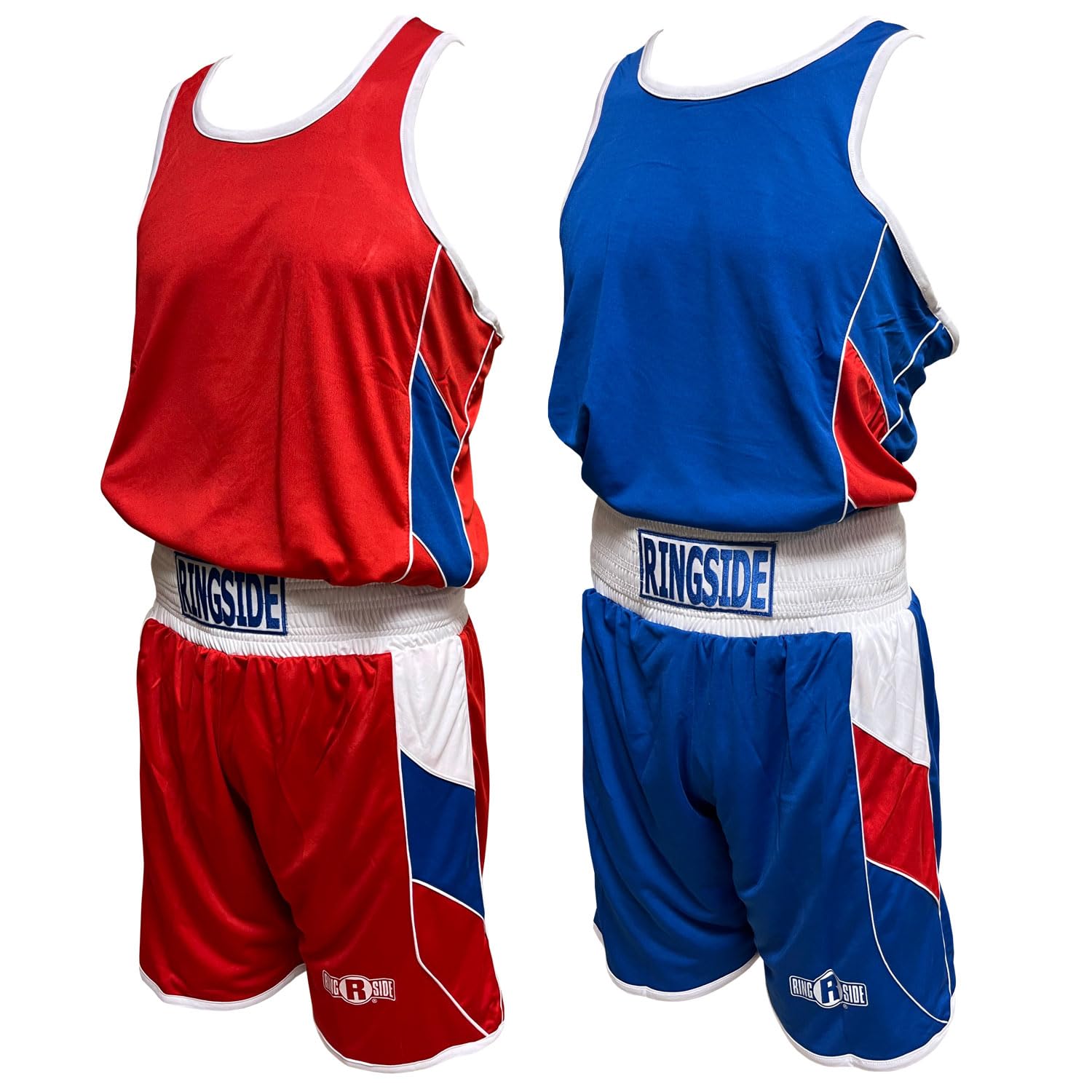 Ringside Wendbares Box-Wettkampf-Outfit, Wendbar, Rot/Blau, L