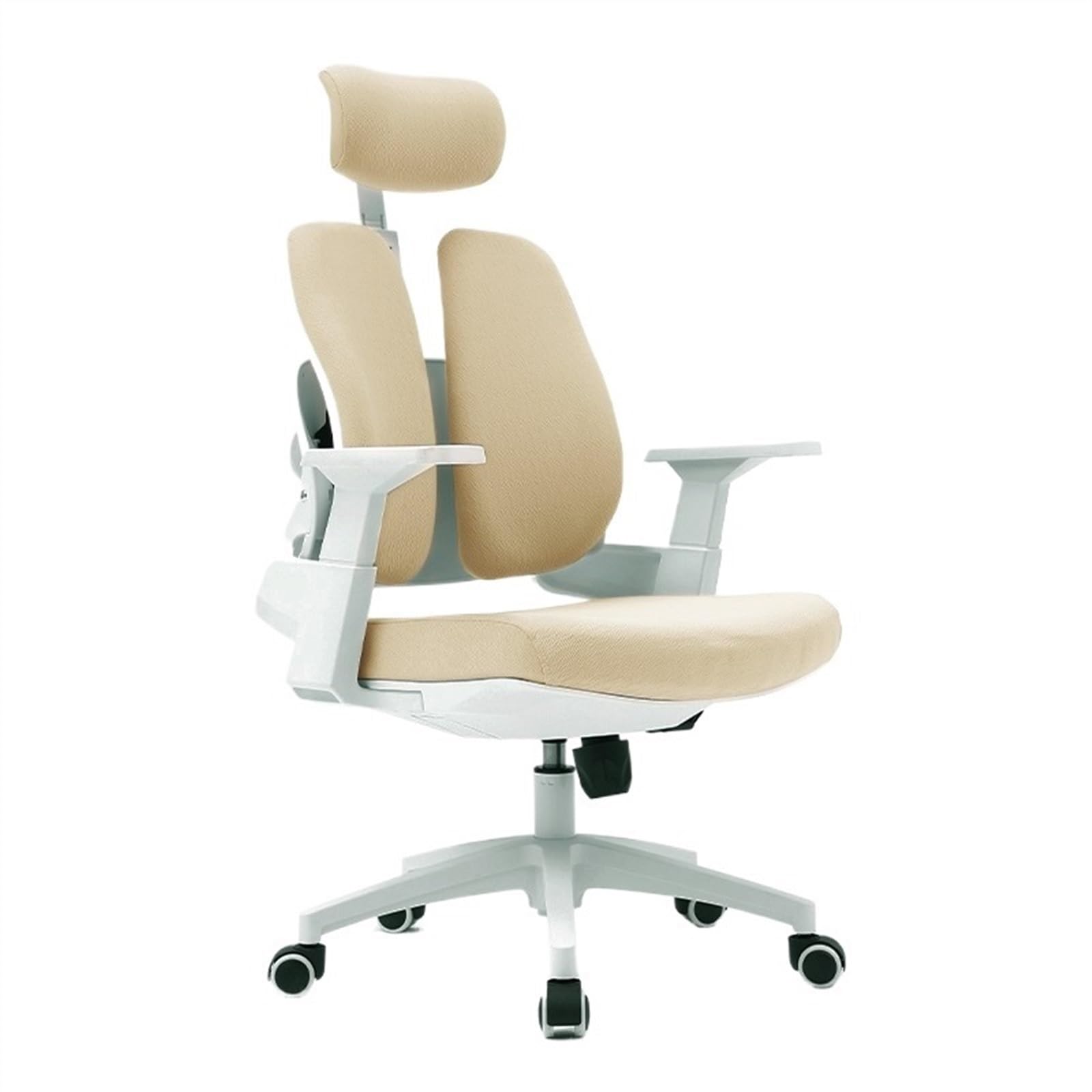 Bürostuhl Ergonomischer Ergonomischer Bürostuhl mit hoher Rückenlehne, Schreibtischstuhl mit Rollen, Chefsessel mit Drehfunktion und verstellbarer Armlehne, Lordosenstütze und Kopfstütze Schreibtischs