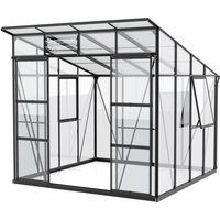 Gewächshaus »Freya«, 7,6 m², Kunststoff/Aluminium/ESG Glas, winterfest