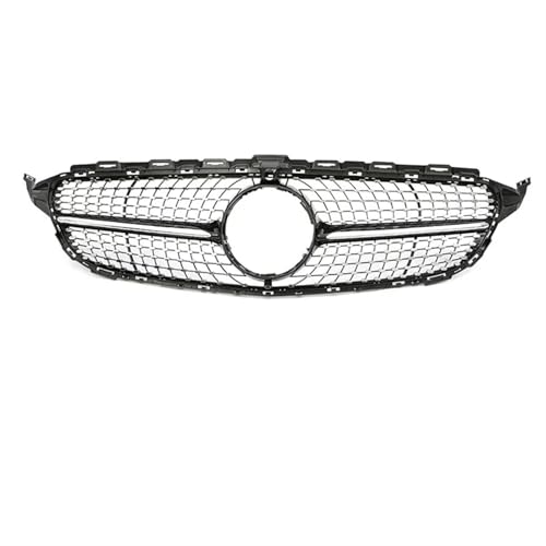 Frontgrills Für Benzs W205 2019 2019+ Renngrills Auto Frontgrill Für GTR Für Diamant Für AMG Stil Oberer Stoßstangengrill Front Bumper Grille(Diamond B with)