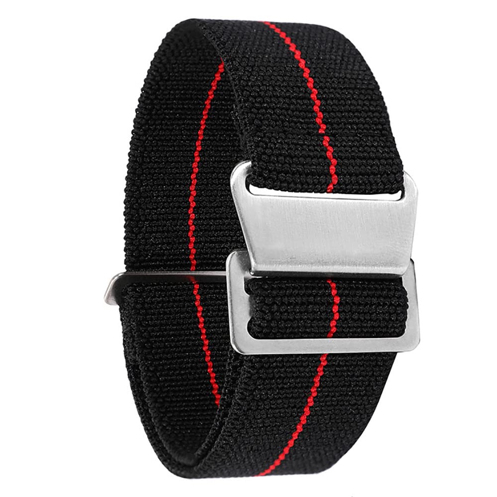 OPKDE Nato-Armband für Garmin Vivoactive 4 3 / Venu SQ 2 Plus, 60S, 20 mm, Fallschirm, elastisch, Nylon, 22 mm, For Venu-Venu SQ, Achat