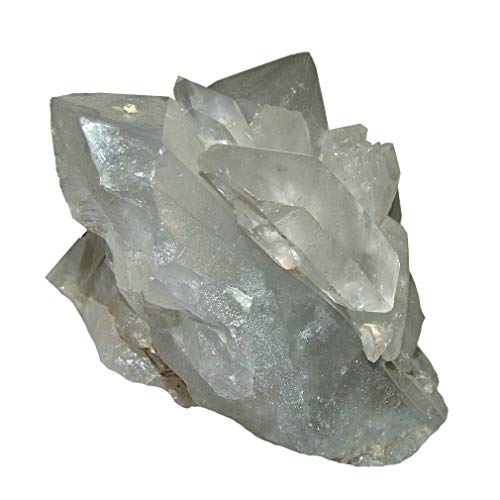 Bergkristall Stufe ca. 400-700 g, milchig idealer Schutz gegen Erdstrahlen und Wasseradern zum Eingraben in die Erde