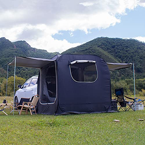 Heckklappe Markise Auto Zelte Automatische Große Raum Auto Hintere Verlängerung SUV Zelt für Camping, Frei zu Bauen Tragbare Van Kofferraum Zelt Abdeckung, Heckklappe Zelt Uv Schutz Beschichtung Wass