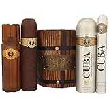 Cuba Geschenk-Set 5-teilig - 1x Cuba Eau de Toilette , Deodorant (200 ml), 1x Cuba After Shave (100 ml), (35 ml), 1x Holzeimer.