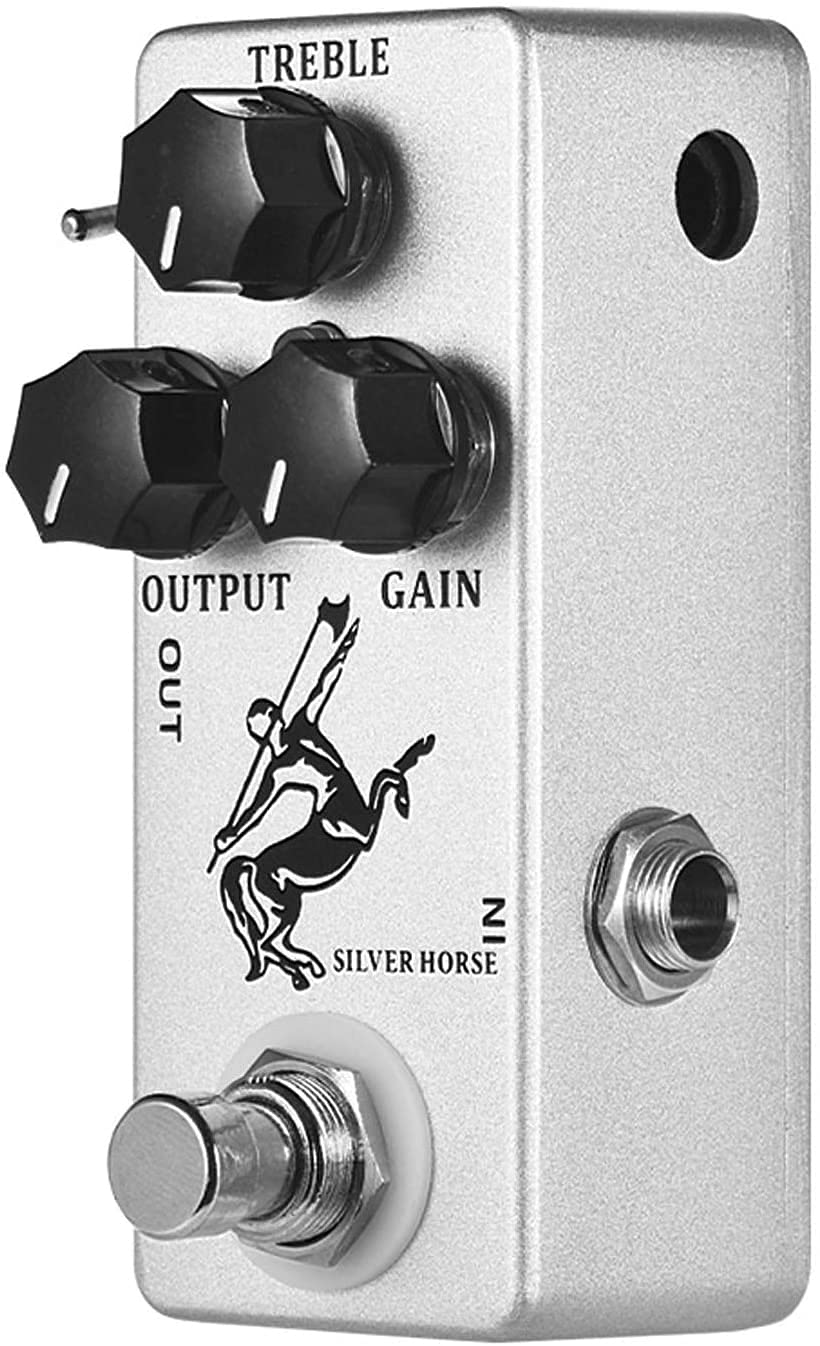 Btuty Golden Horse Effektpedal für Gitarre mit Overdrive-Effekt, Vollmetallschale, True Bypass